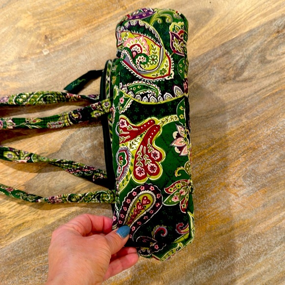Vera Bradley Chelsea Green Paisley shoulder bag/tote - Picture 7 of 12